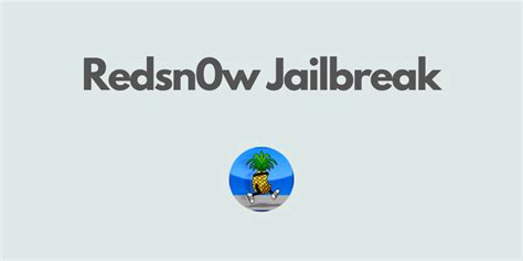 redsnow jailbreak download